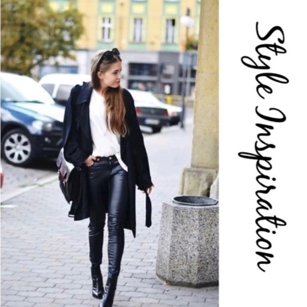 ❤️Hue  X-Small Faux Leather Leggings - Picture 2 of 16